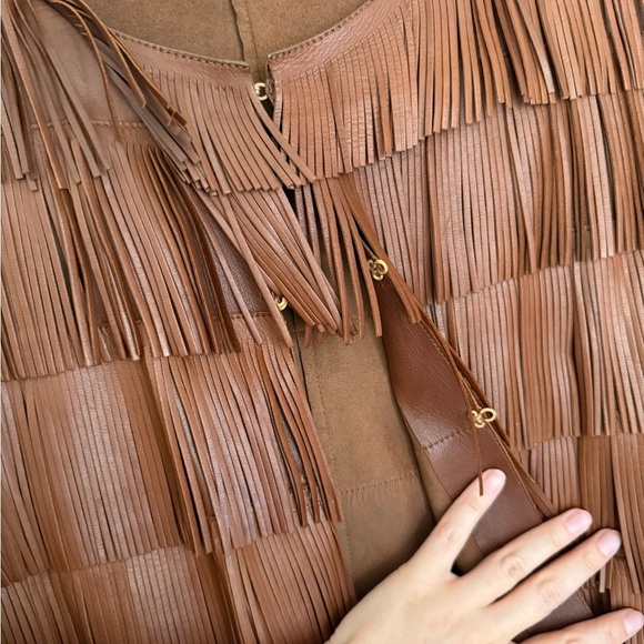 Prada 2000 Fall Leather Fringe Jacket - Picture 5 of 9